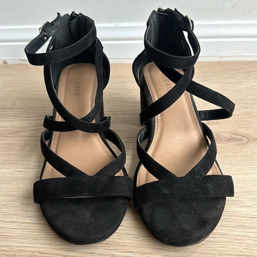 Torrid Black Strappy Heels